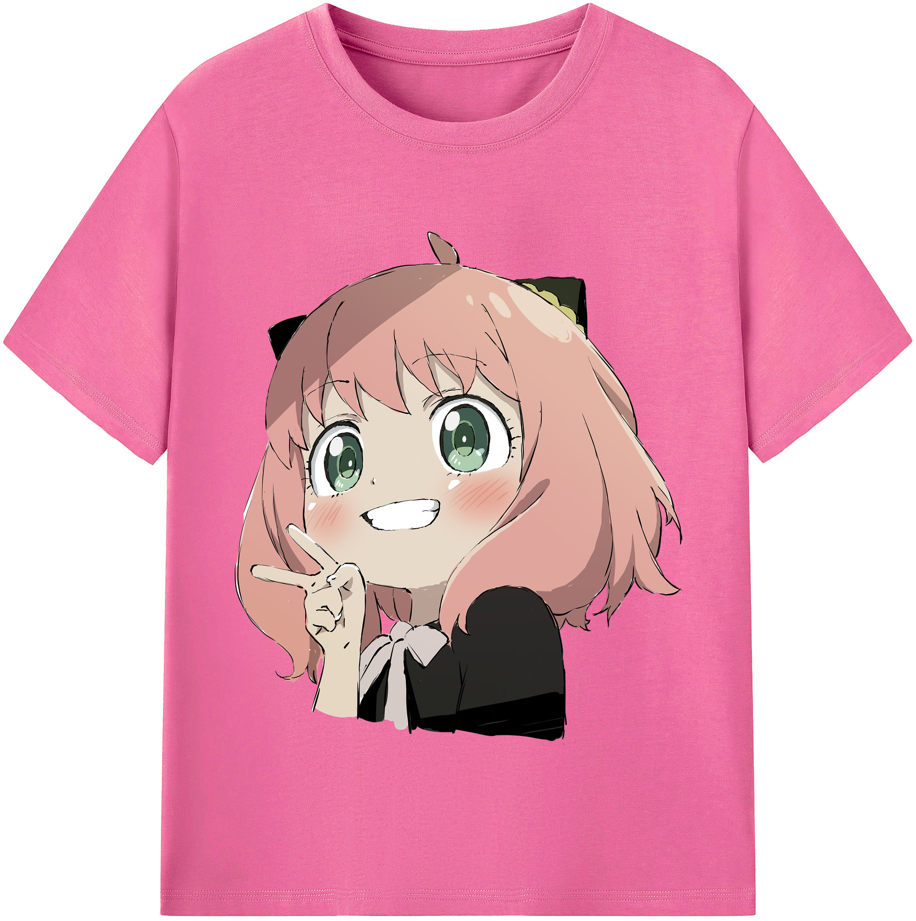 （画像用） SPY×FAMILY间谍家家酒 レディースカジュアルプリントTシャツ（綿100％）